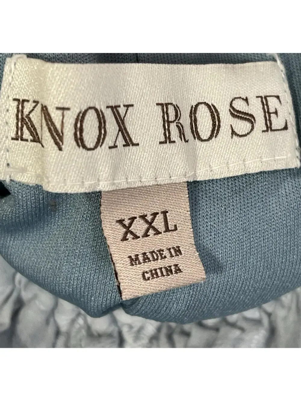 WOMENS KNOX ROSE CHAMBRAY BLUE On OFF SHOULDER LINED EMBROIDERED SHIFT DRESS XXL